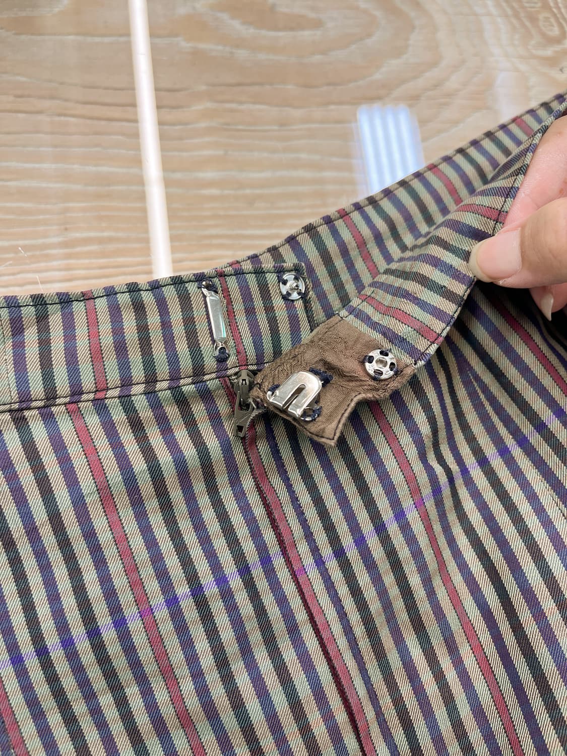 버버리 90's 체크 스커트 상품이미지4