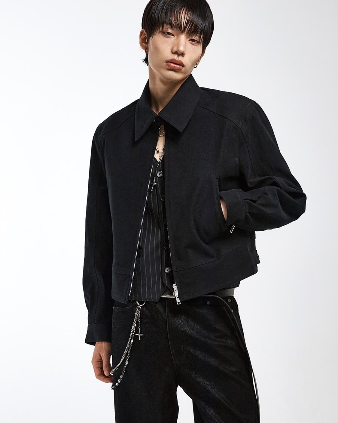 알렌느 25fw 몰스킨 3D 자켓 블랙 3 상품이미지1