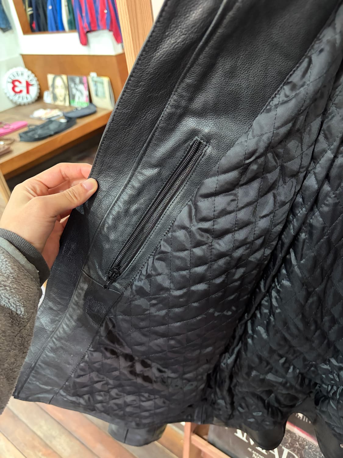 할리데이비슨 플레임 레더 자켓 XL 상품이미지6