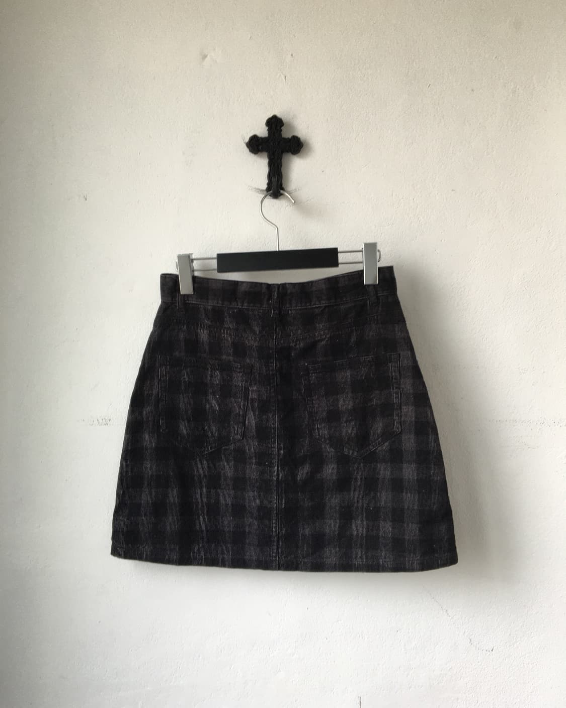 Check pattern corduroy skirt 상품이미지2