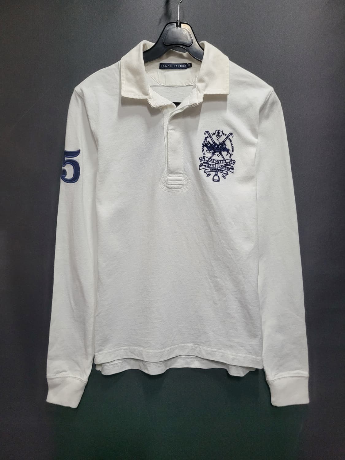 Ralph Lauren 랄프로렌 빈티지 자수로고 럭비 셔츠 상품이미지1