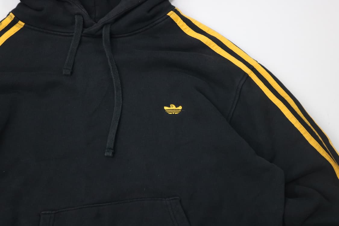 아디다스 마크 곤잘레스 콜라보 옐로우 3-스트라이프 후드티 (M) 상품이미지4