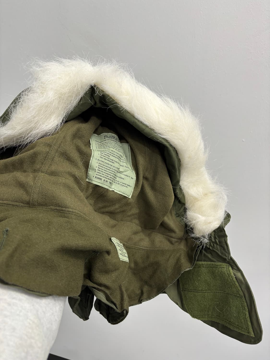 (데드스탁) U.S. Army M-65 피쉬테일 파카 전용 후드 상품이미지4