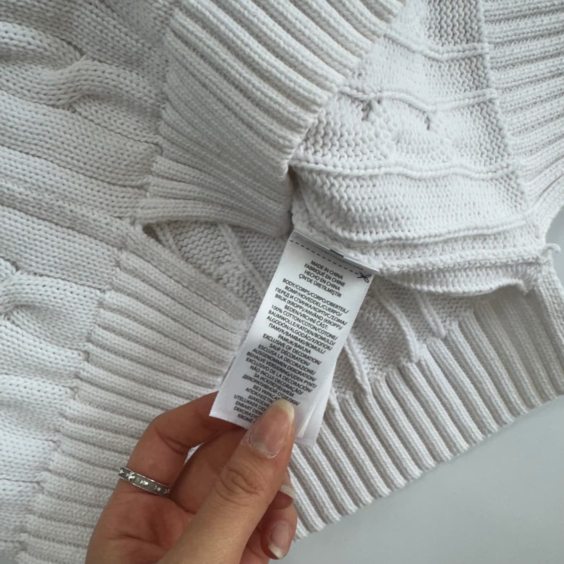 Polo 폴로 네이비 포니 화이트 케이블 니트 베스트 상품이미지6