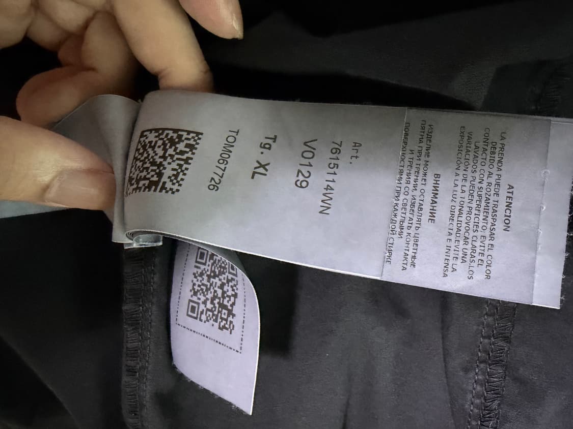 스톤아일랜드 투포켓 집업 셔츠형 자켓 블랙 (22ss) 상품이미지4