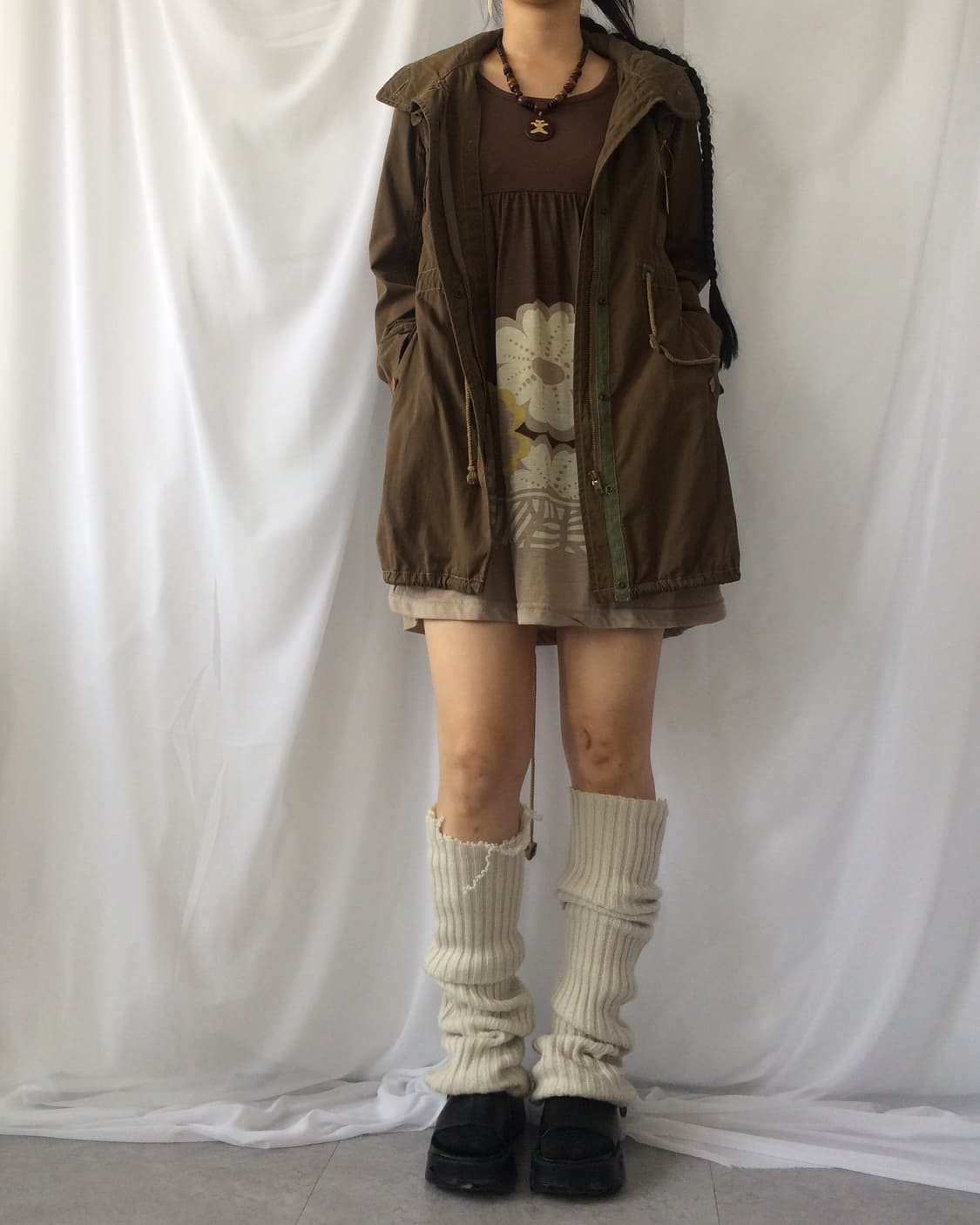 High neck hood jacket 상품이미지10