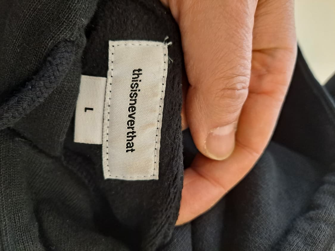 디스이즈네버댓 블랙후드티 L사이즈 상품이미지7