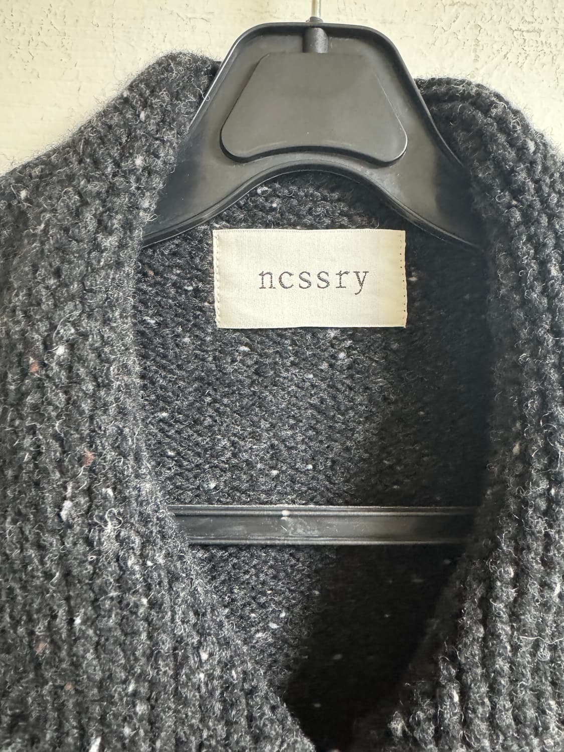 네세서리 4포켓 니트집업 가디건 차콜 상품이미지3