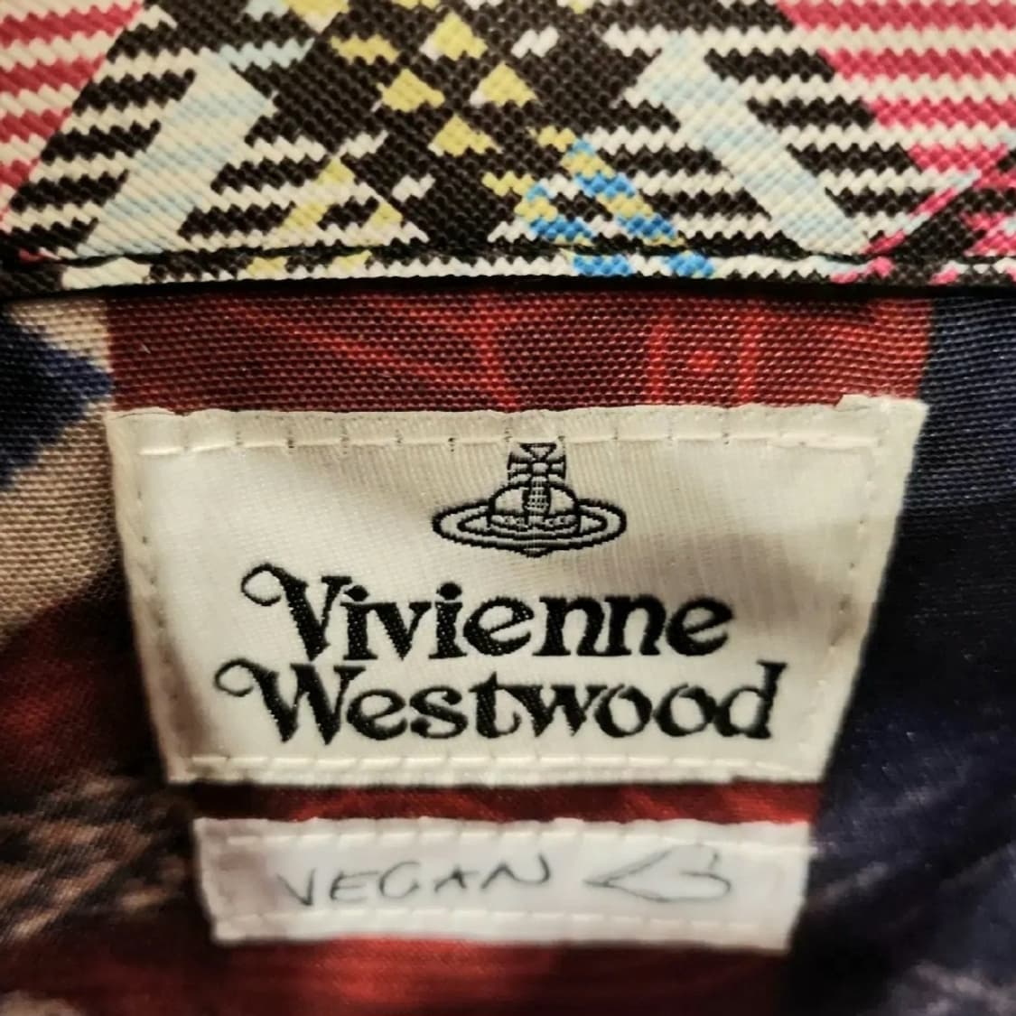 [정품] 비비안 웨스트우드 ORB 소피아 타탄 체크 새들백 숄더백 가방 상품이미지5