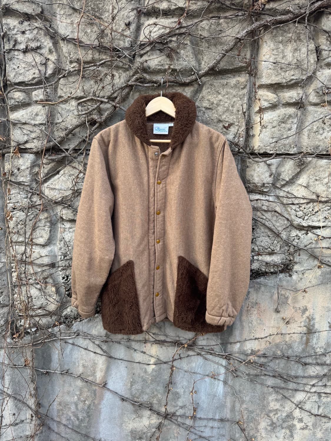 80~90s gem sportswear 빈티지 미군 곰내피 쉐르파 자켓 상품이미지1