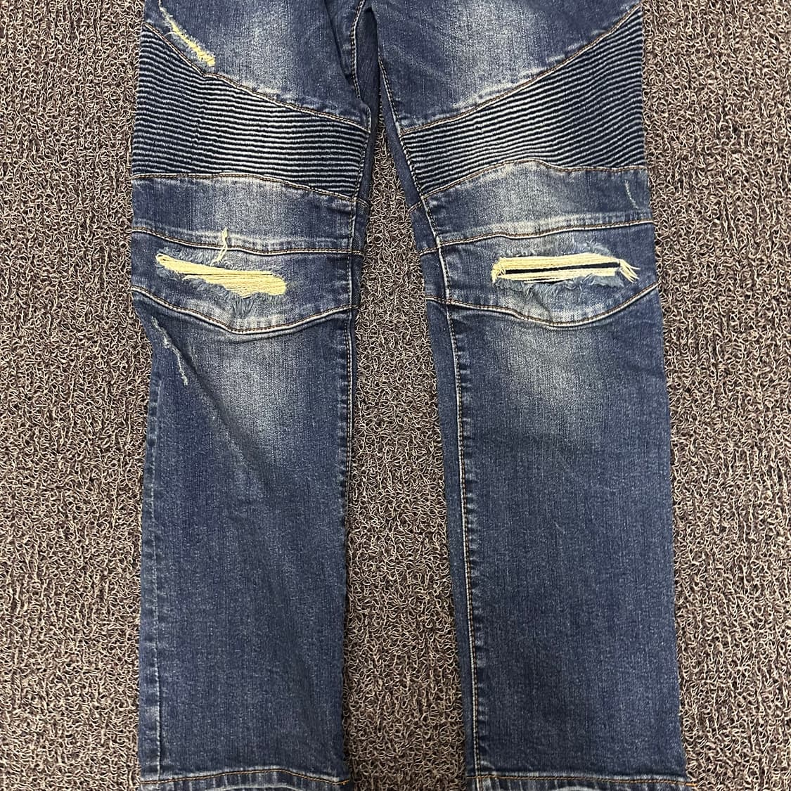 발망 워싱 바이커 데님 청바지 팬츠 32인치 상품이미지4