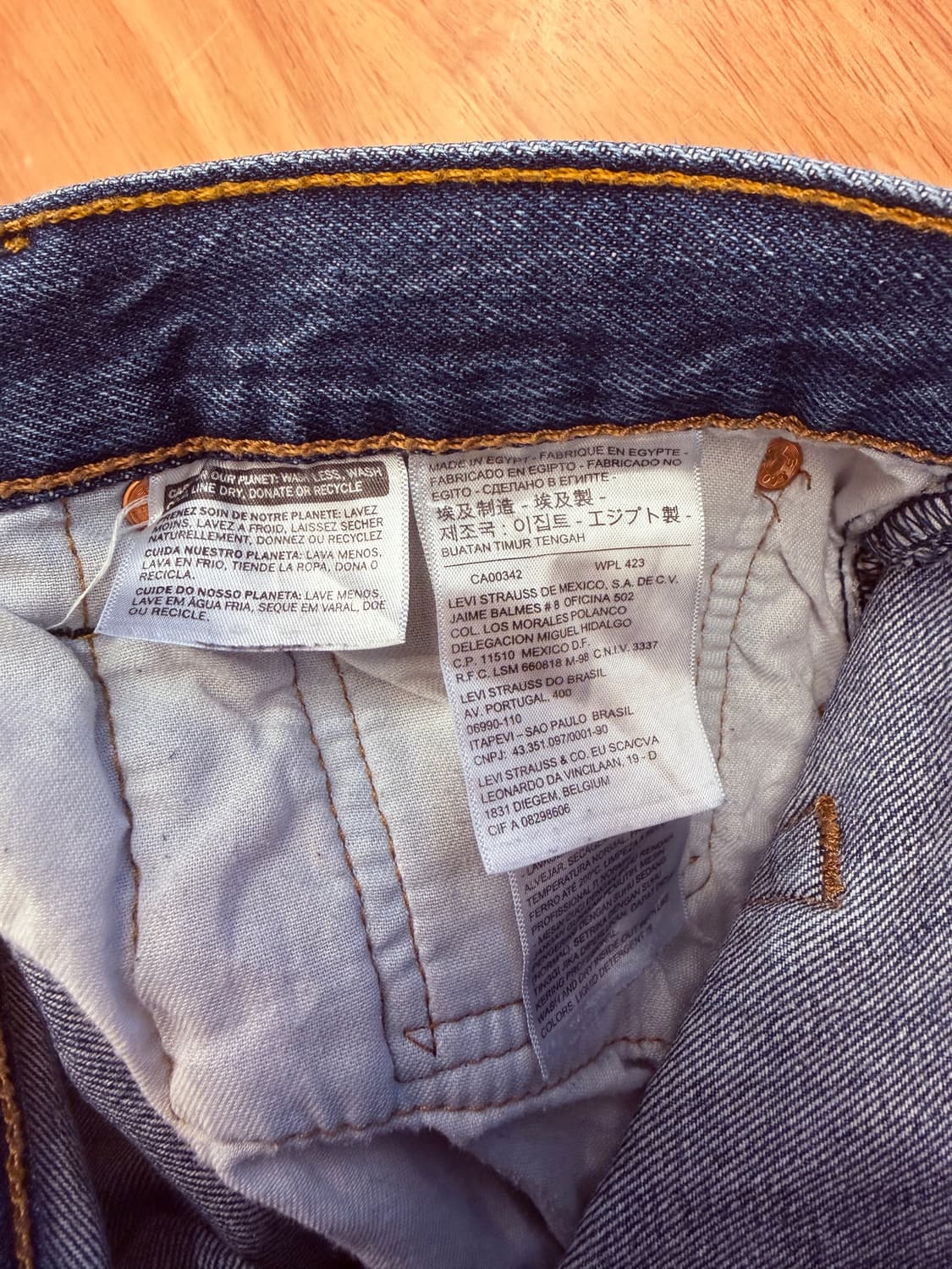 리바이스 501 블랭크탭 데님 팬츠 상품이미지4