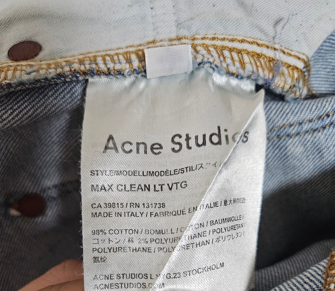 아크네 스튜디오 MAX CLEAN LT VTG 데님 30/32 상품이미지5