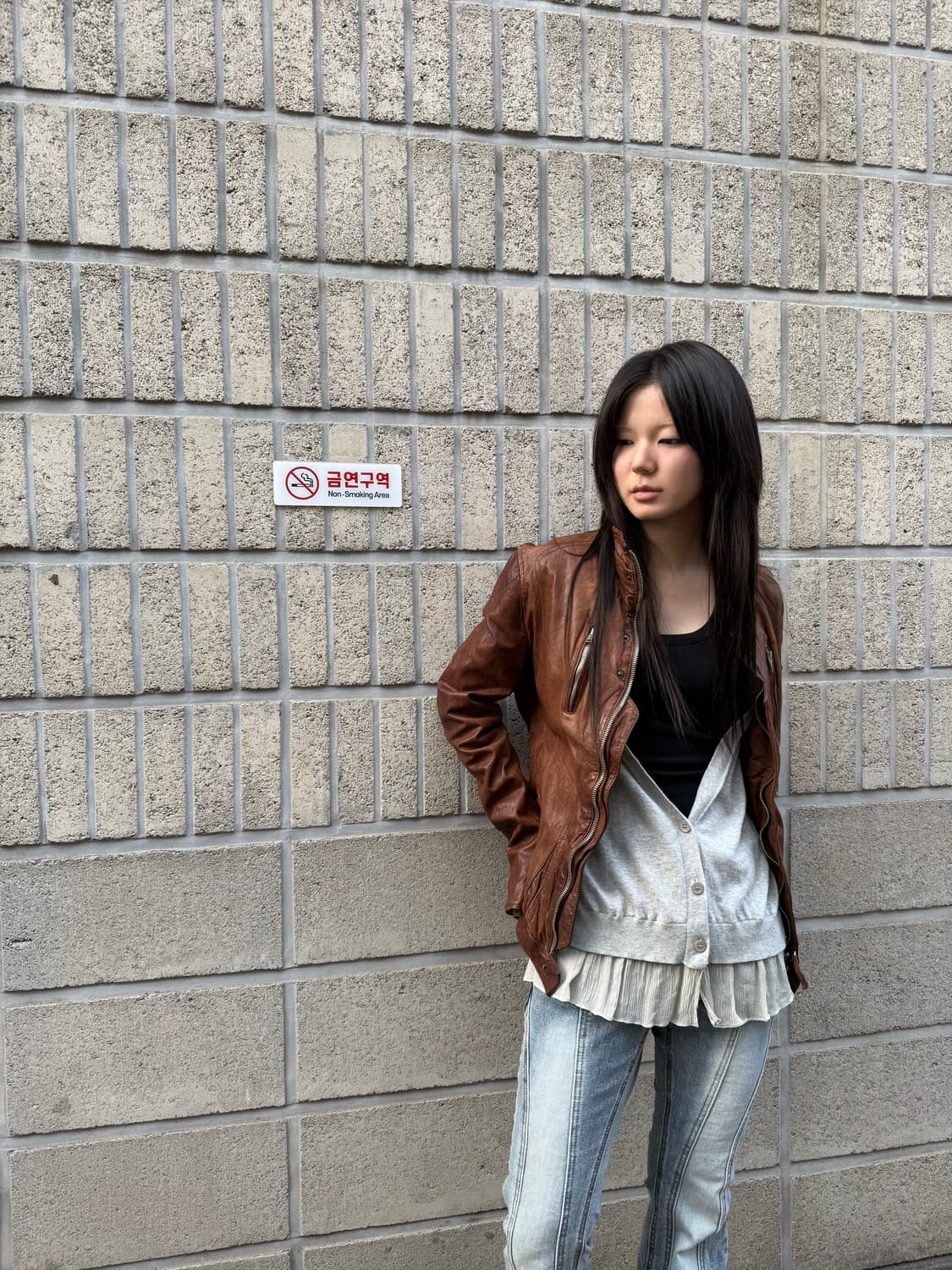 램스킨 브라운 레더 자켓 상품이미지8