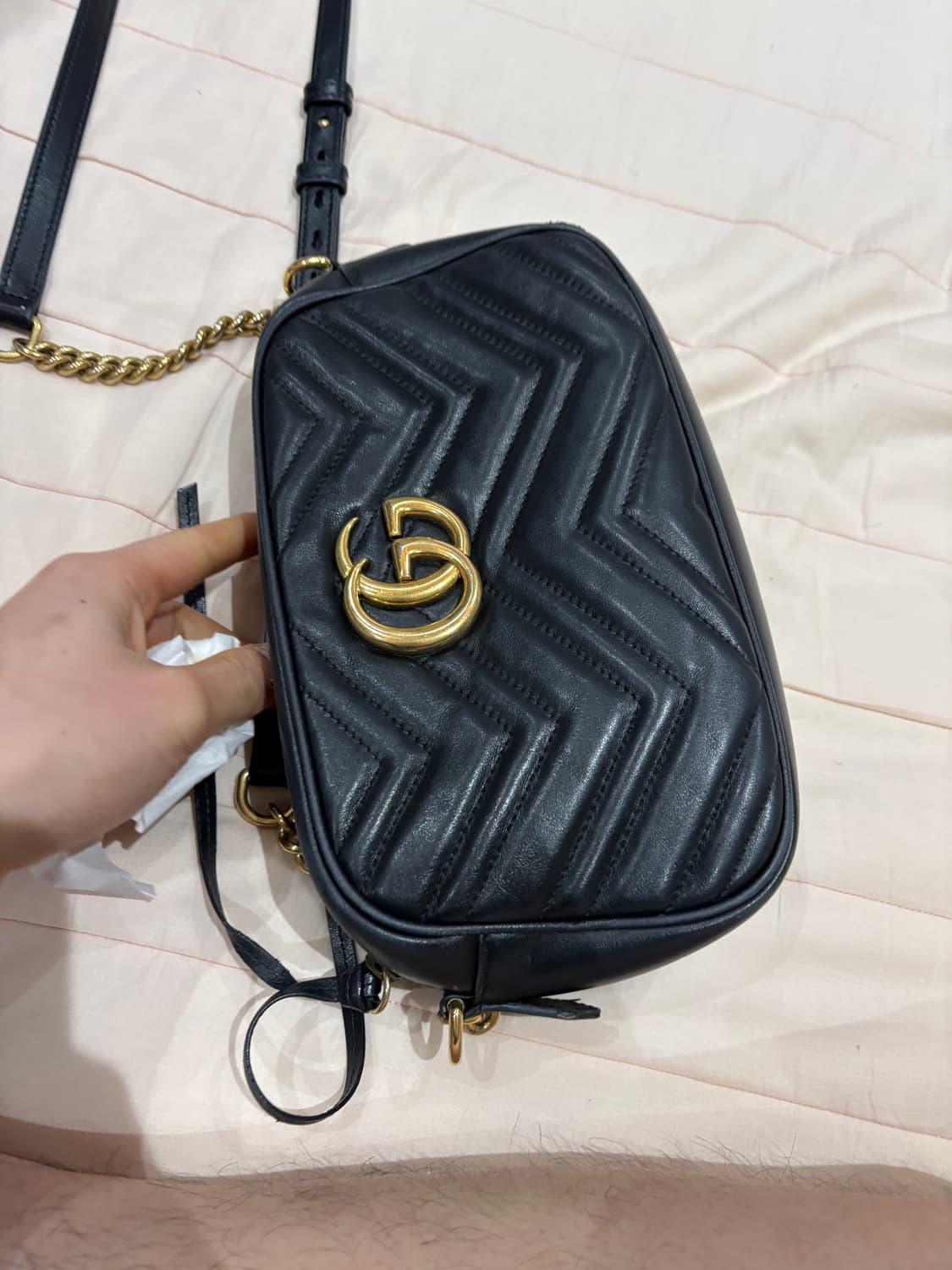 구찌 GG 마몽 마틀라세 미니백 상품이미지2