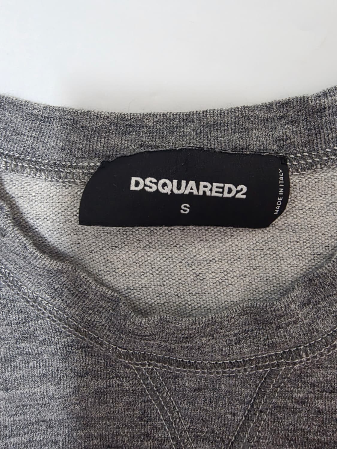 [디스퀘어드2] 빈티지 무드 멀티 패치 그레이 롱슬리브 맨투맨 M (남성 상품이미지3