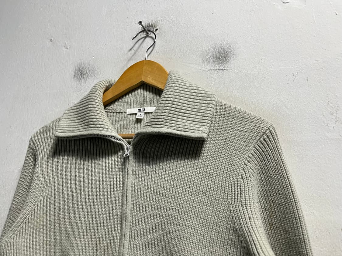 55-66 유니클로 스판 니트집업 정품 상품이미지2