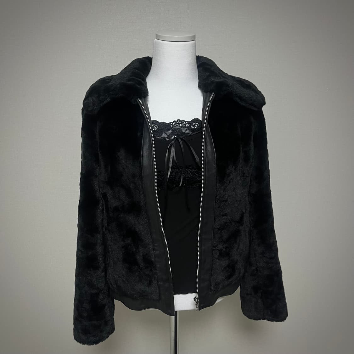 Vivayou 고스 에코퍼 자켓 펑크 갸루 상품이미지2