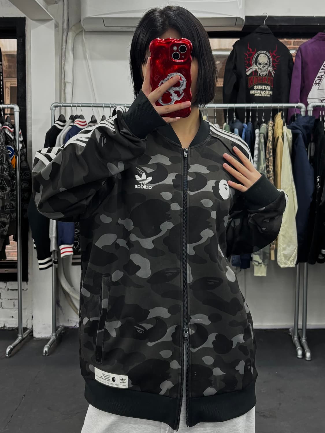 베이프 아디다스 흑계 트랙자켓 져지 상품이미지4