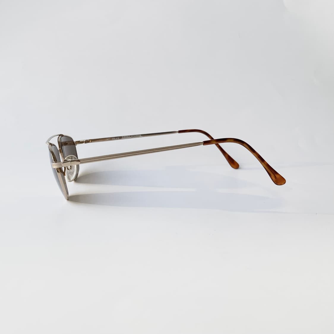 781 픽키 데드스탁 빈티지안경 투브릿지 슬림 메탈 브라운 선글라스 상품이미지4