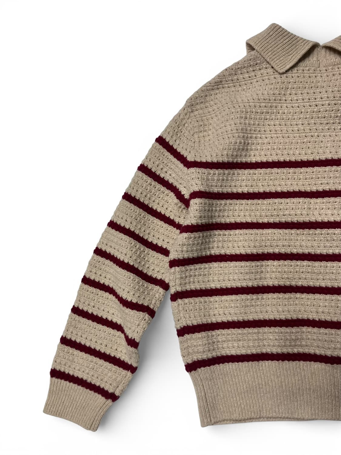 SJSJ 레드 스트라이프 니트 가디건 F 상품이미지4