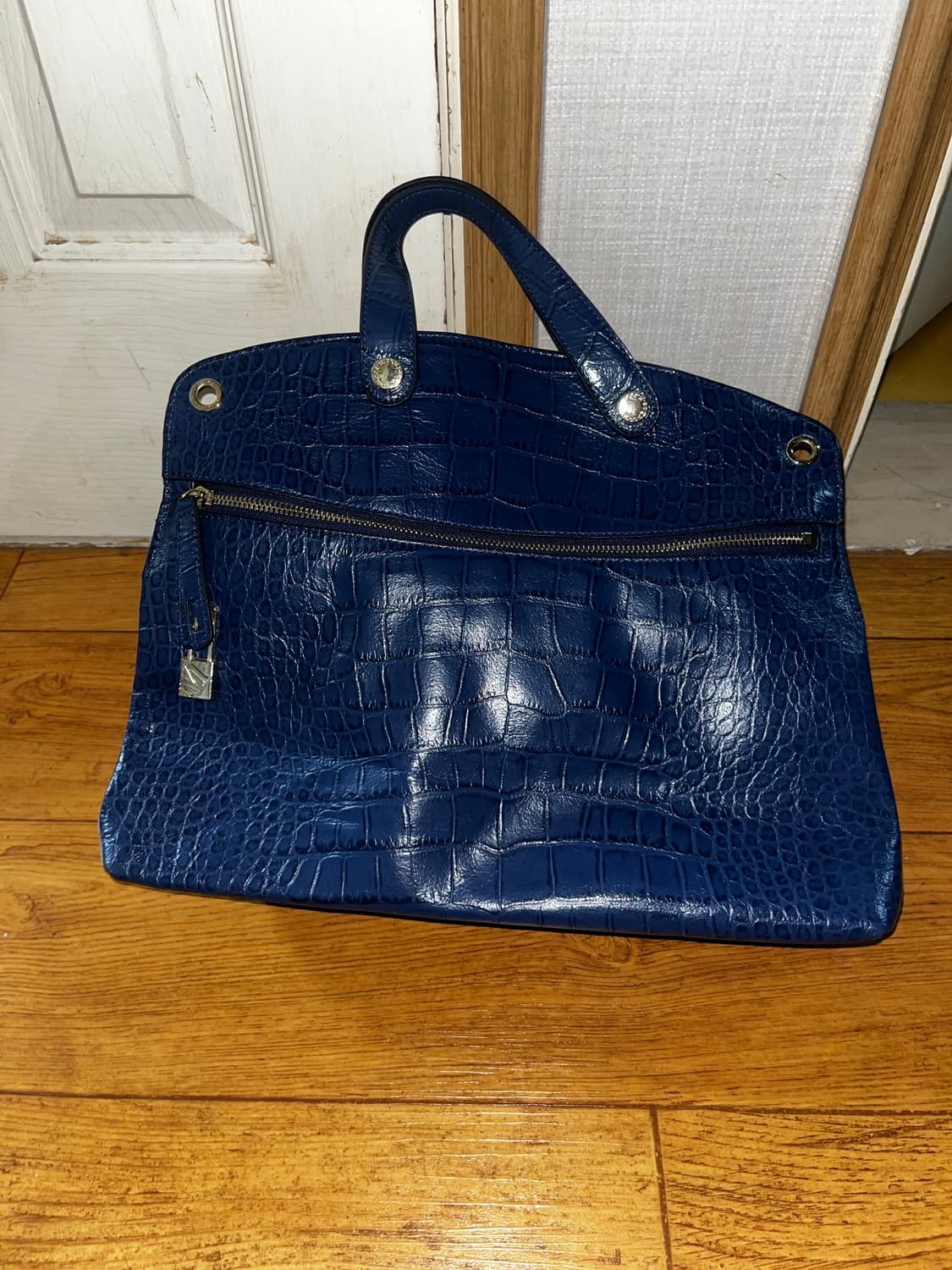 MCODMOS 엠코드모스 크로커엠보 핸드백 숄더백 블루 상품이미지1