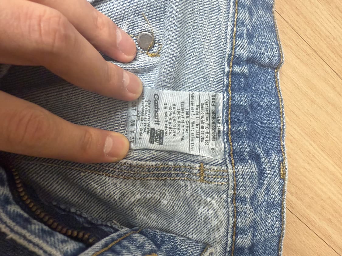 90s 빈티지 칼하트 더블니 청바지 데님 상품이미지3