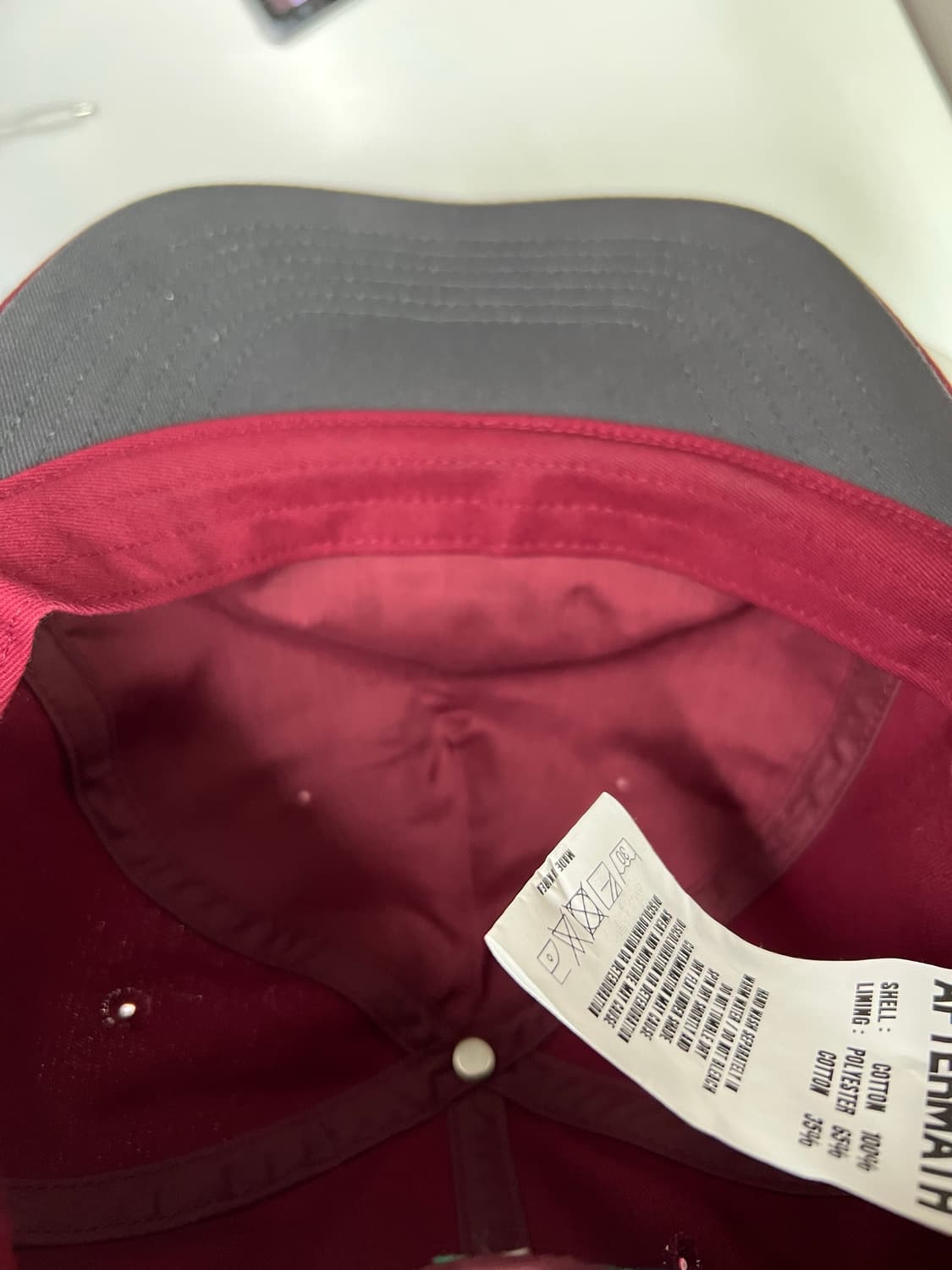 애프터매스 ATM LOGO BALL CAP [BURGUNDY] 상품이미지7