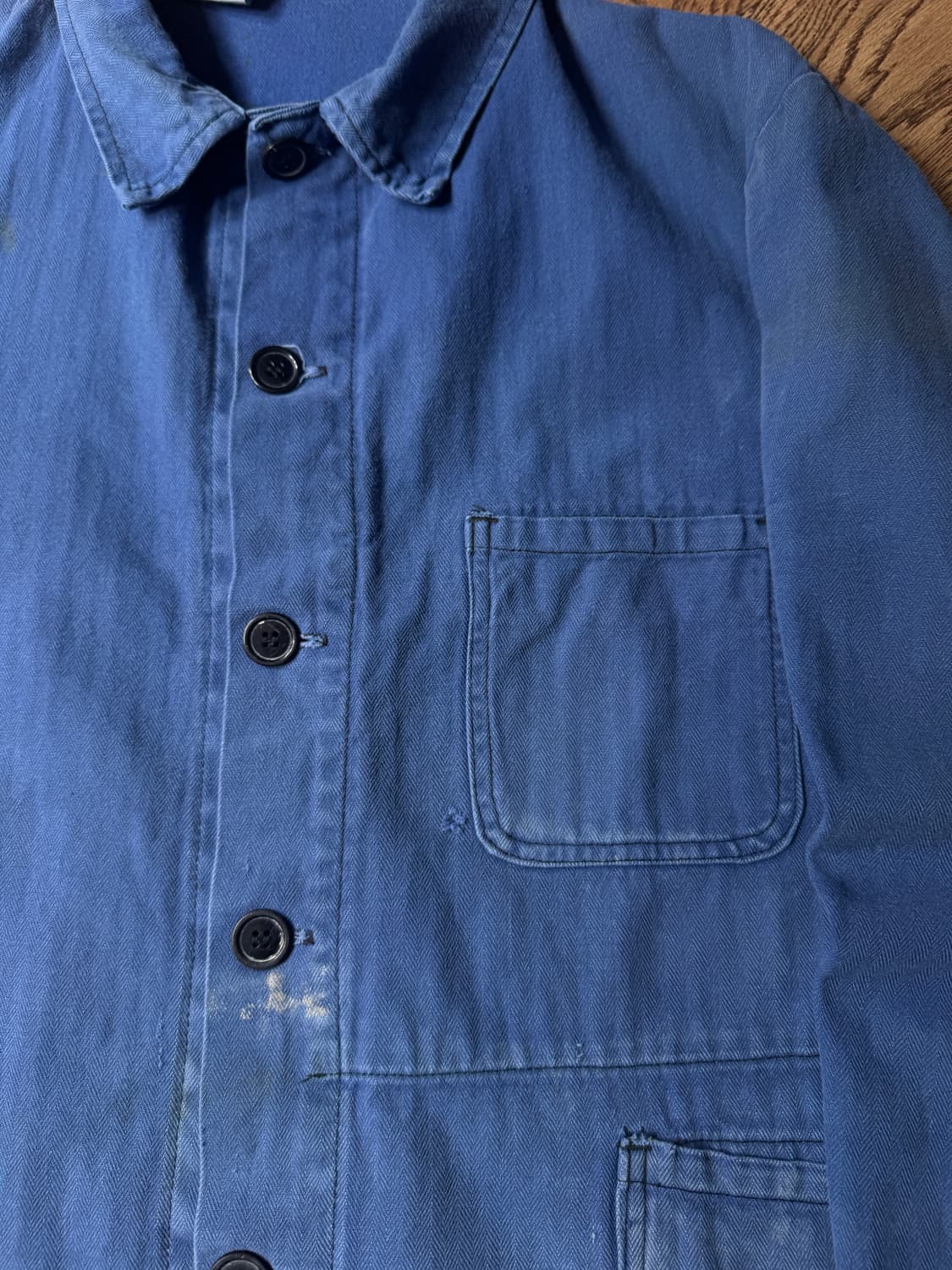 [L]빈티지 페이딩 HBT 프렌치 워크자켓 상품이미지3