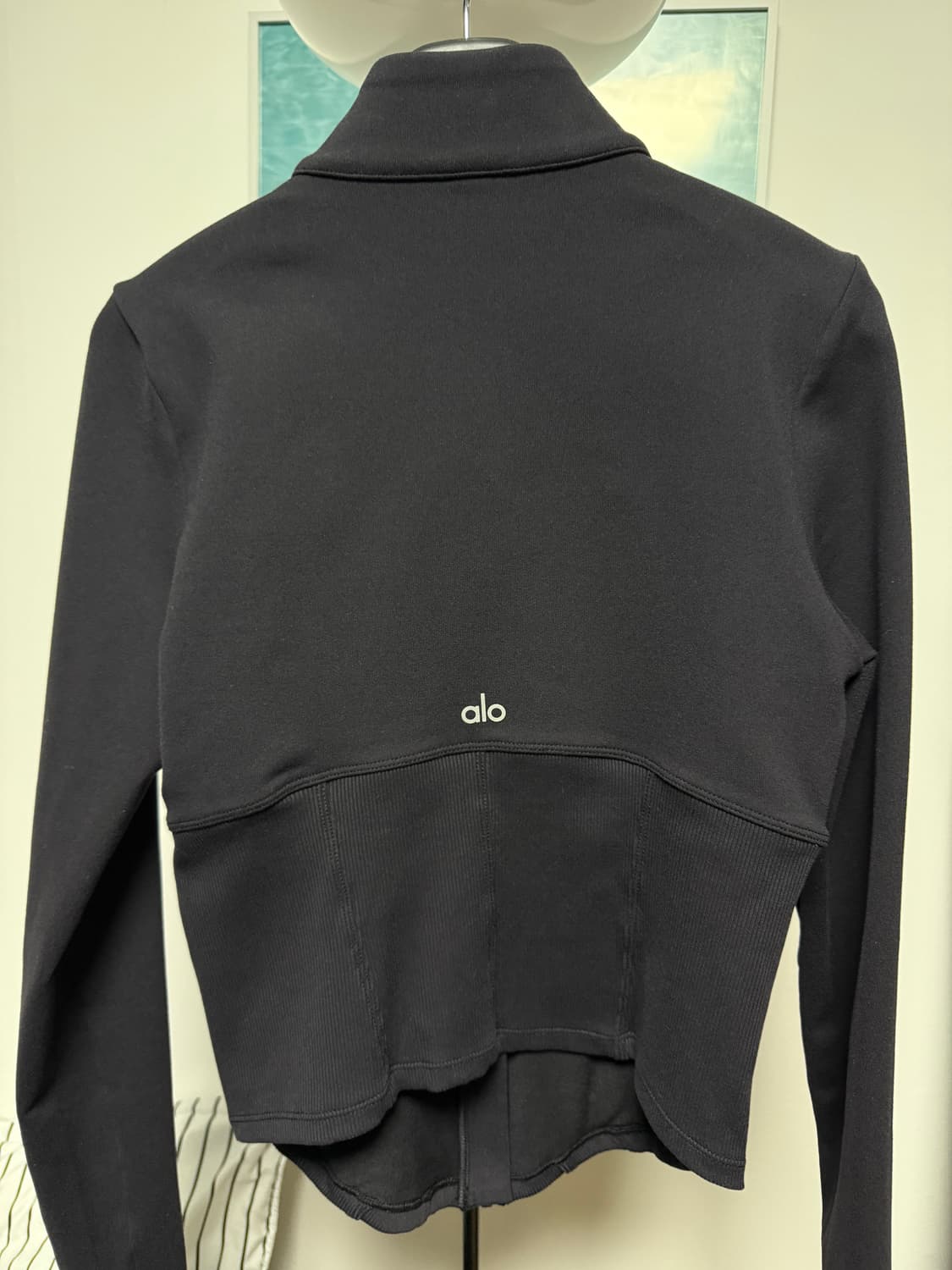 알로 요가 에어브러쉬 코르셋 풀집 자켓 블랙 상품이미지2