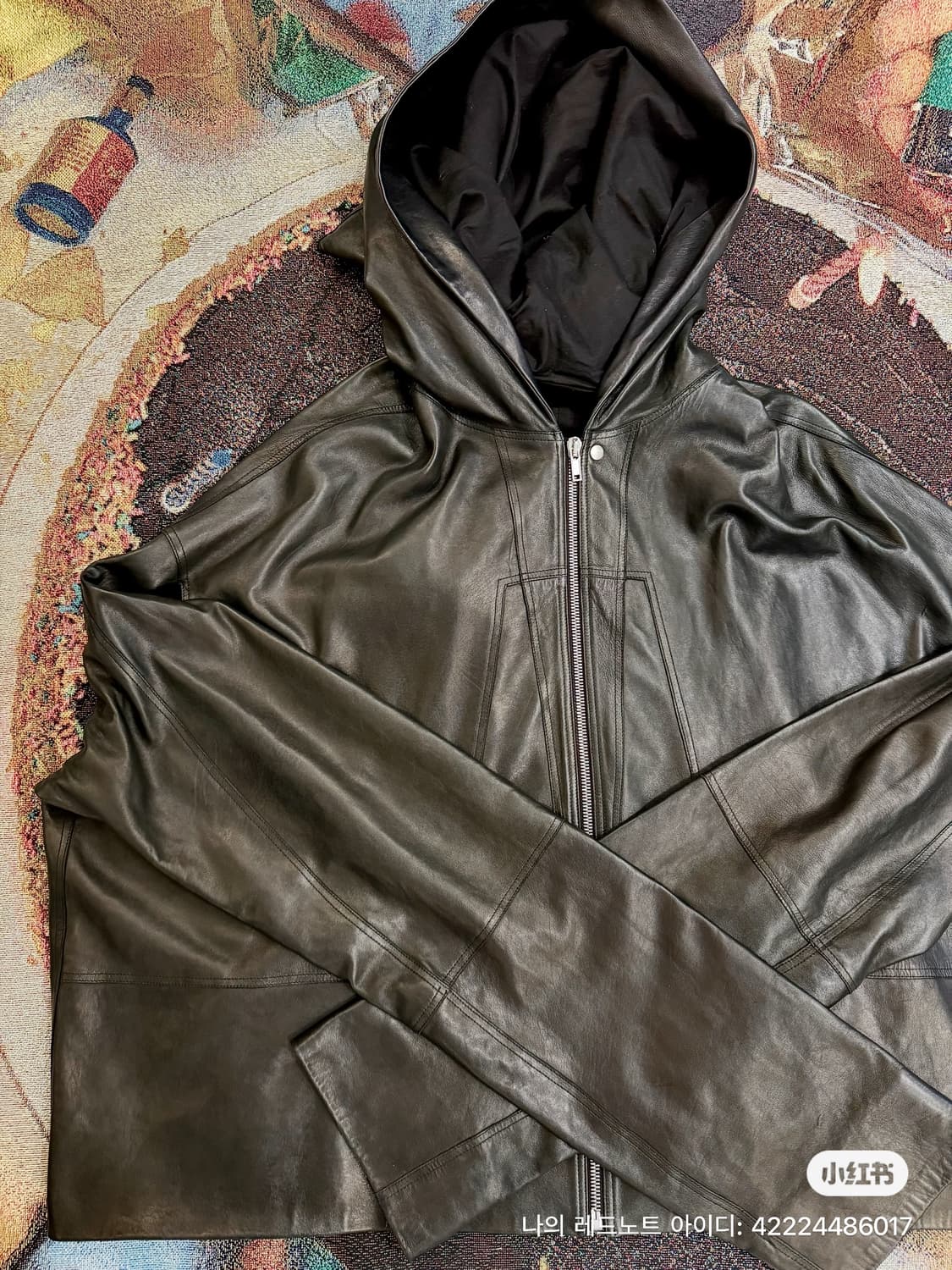 릭오웬스 카프탄 레더 자켓  상품이미지2