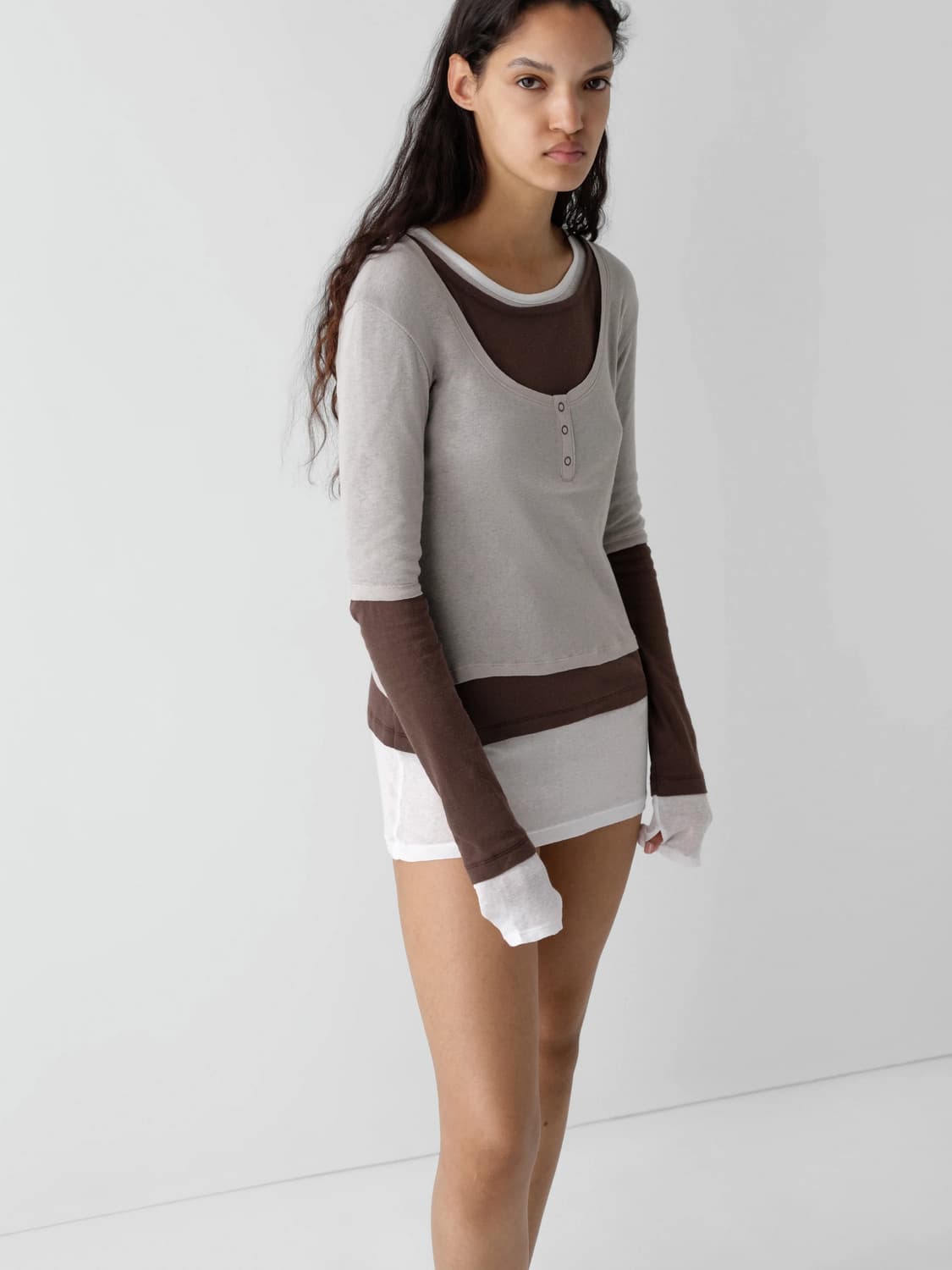 (S,M) 기마구아스 Gemma 제마 드레스/ 브라운 상품이미지3