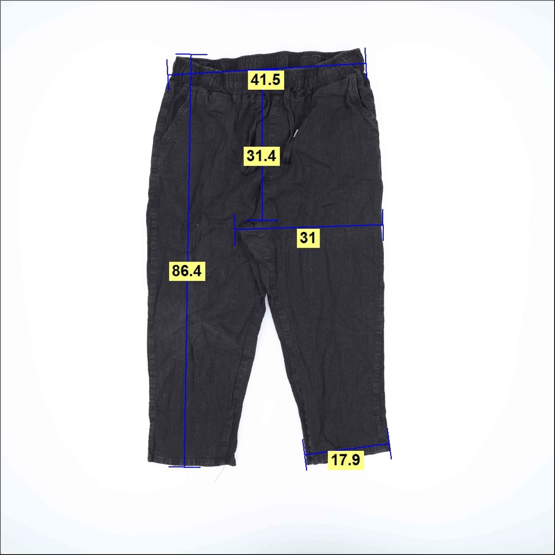 3XL 빈티지 린넨 밴딩 팬츠 0427H1 상품이미지4