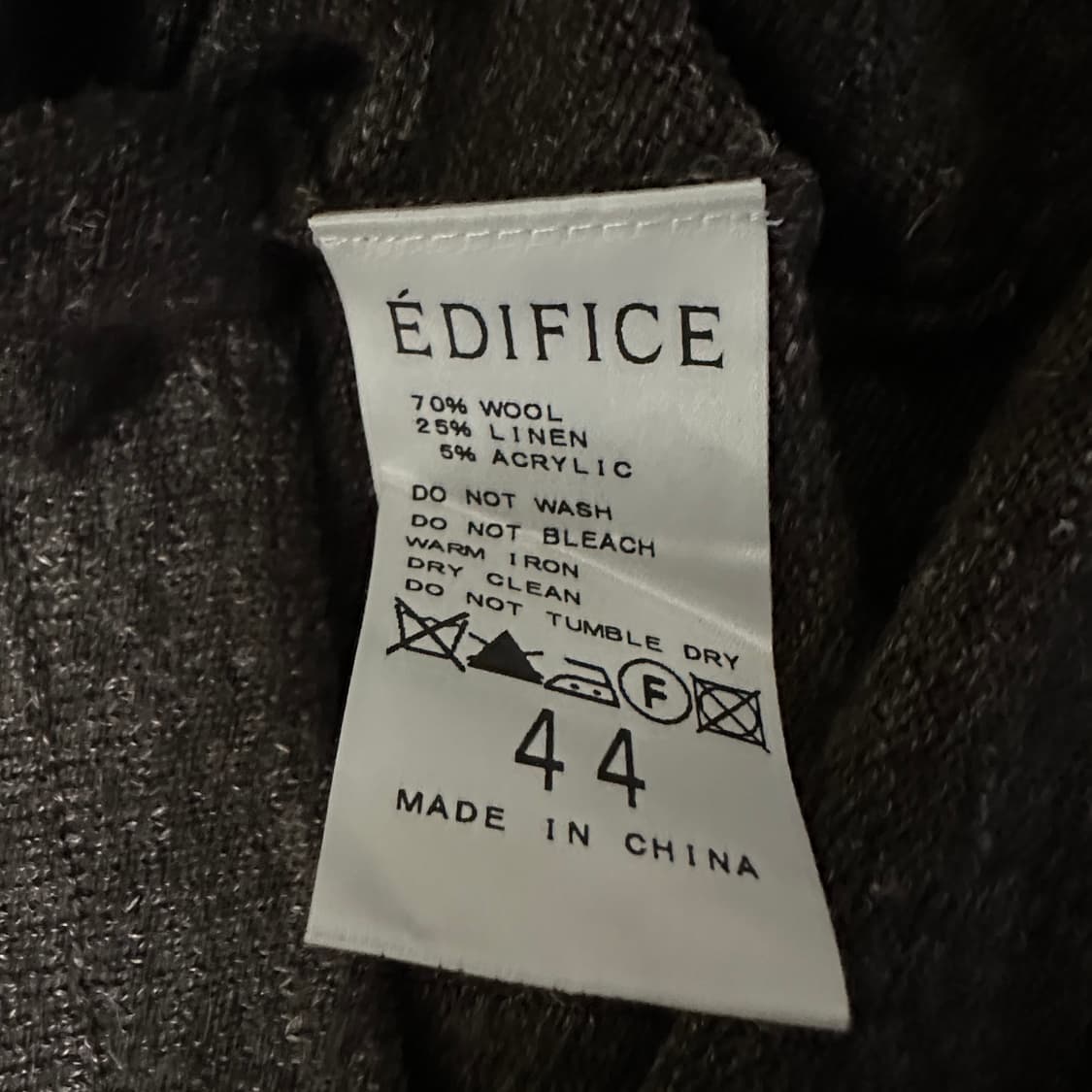 EDIFICE japan wool classic vest 상품이미지4
