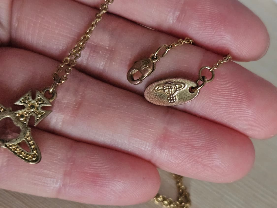 비비안웨스트우드 아리엘라 팬던트 핑크 골드 목걸이 상품이미지6