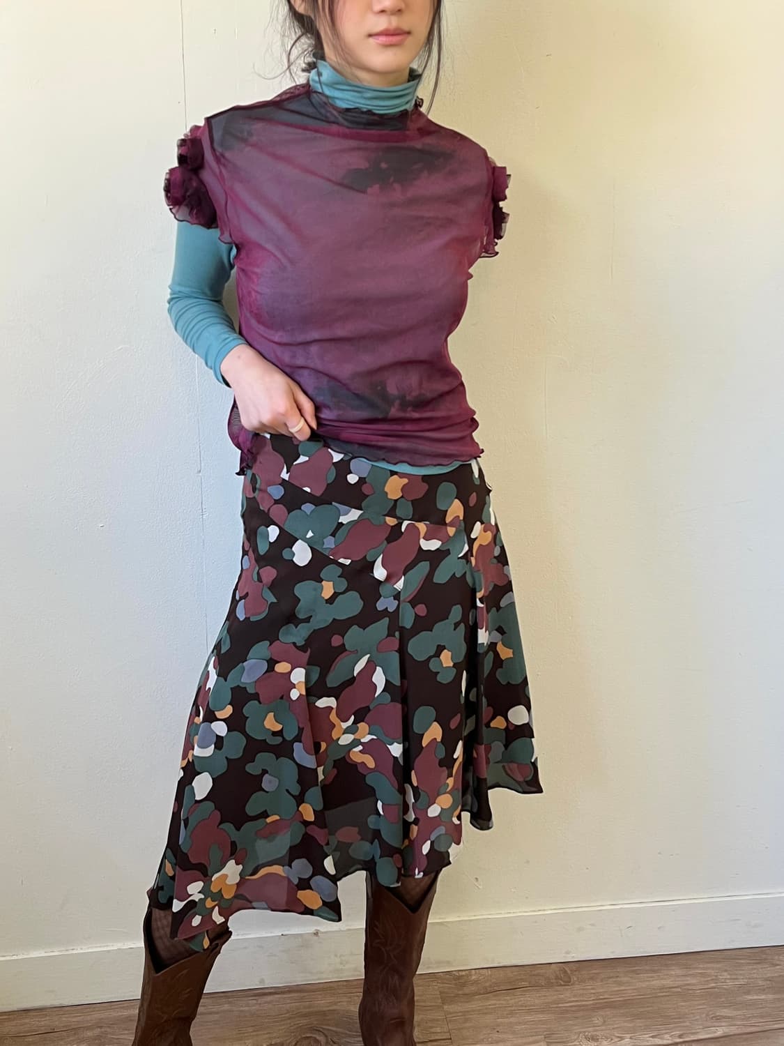 Calabaza 시스루 탑 상품이미지5