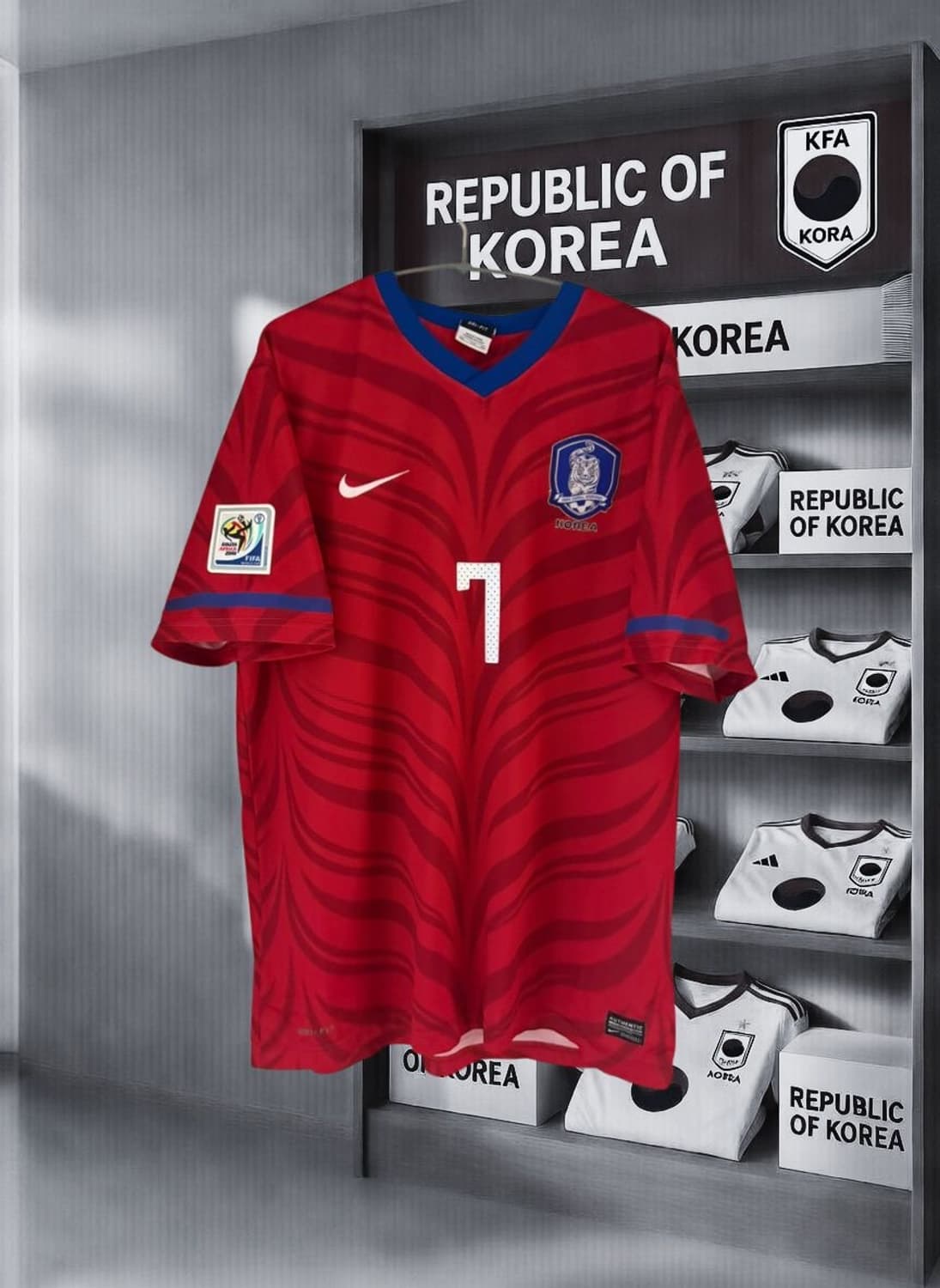 2010 남아공월드컵 대한민국 홈 박지성 유니폼 상품이미지2