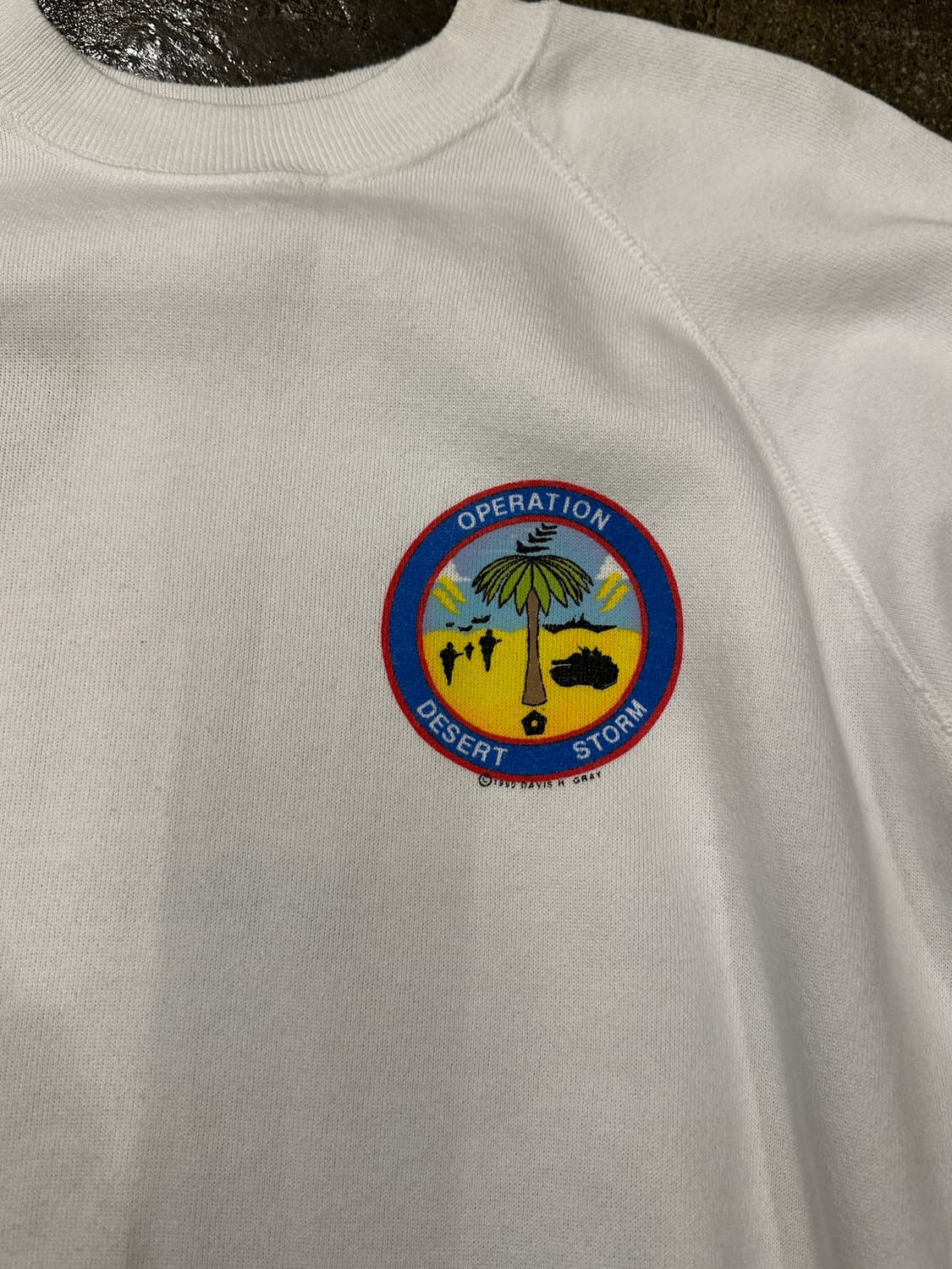 90s Hanes USA 헤인즈 걸프전 스웻셔츠 맨투맨 L 상품이미지3