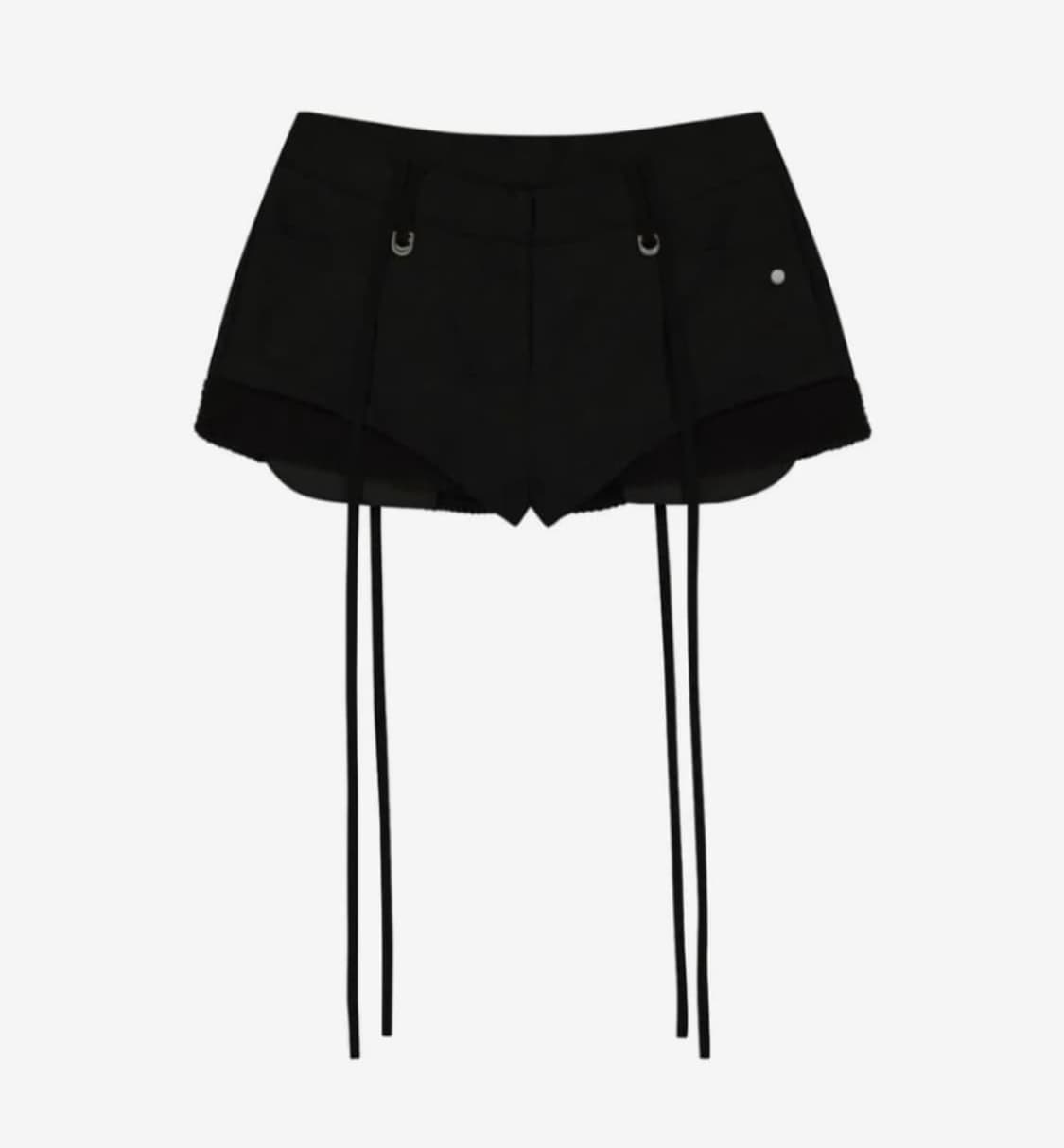 오호스 Micro Wool Shorts / Black 상품이미지1