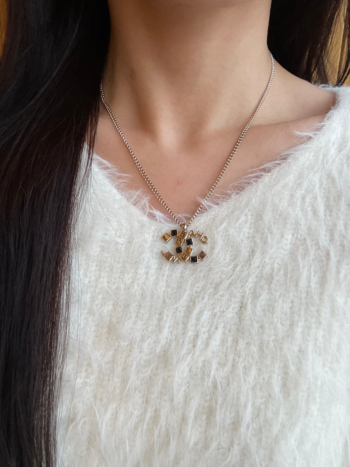 샤넬 cc로고 정품 업사이클링 골드 체인 목걸이 상품이미지4