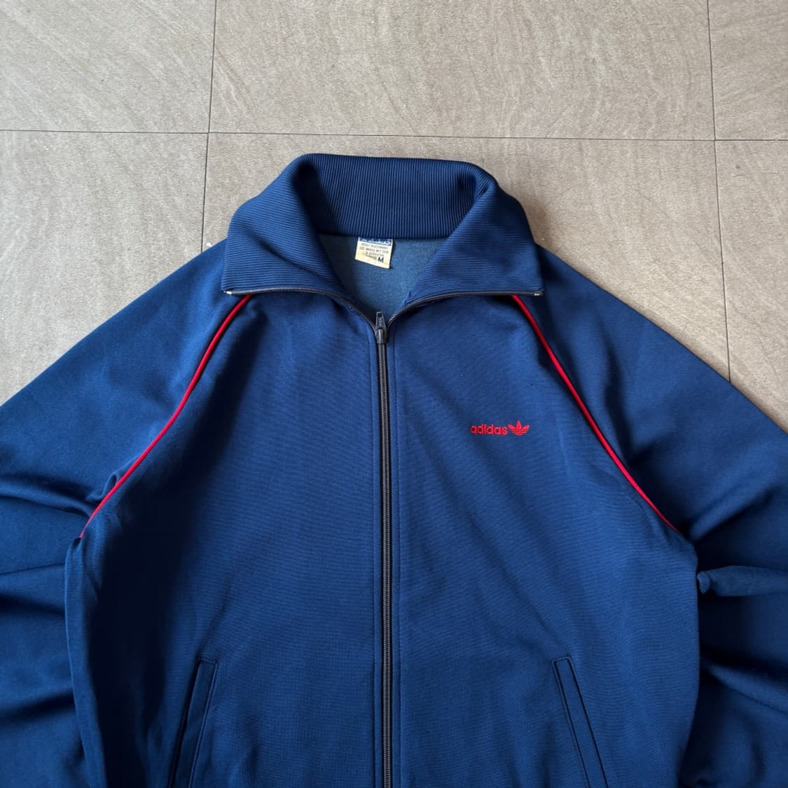 70s Adidas 70년대 생산 아디다스 네이비 파이어버드 져지 자켓 상품이미지3