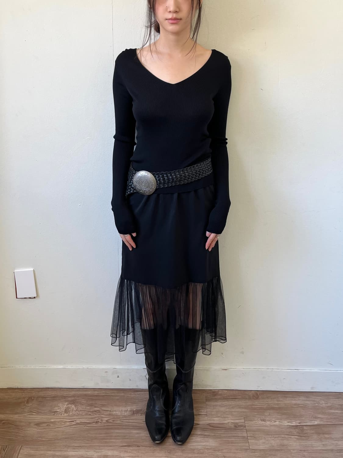 UNITED TOKYO 밴딩 블라우스 스커트 상품이미지8