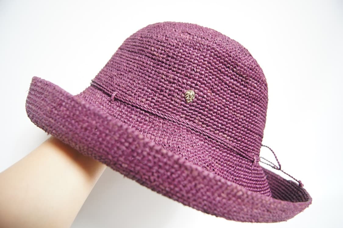 헬렌카민스키 라피아 모자 퍼플 상품이미지3