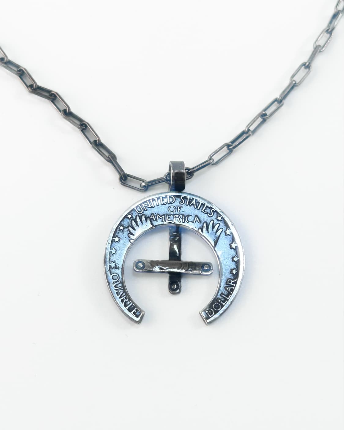 Os) 노스웍스 QUARTER CROSS PENDANT NECKLACE 상품이미지2