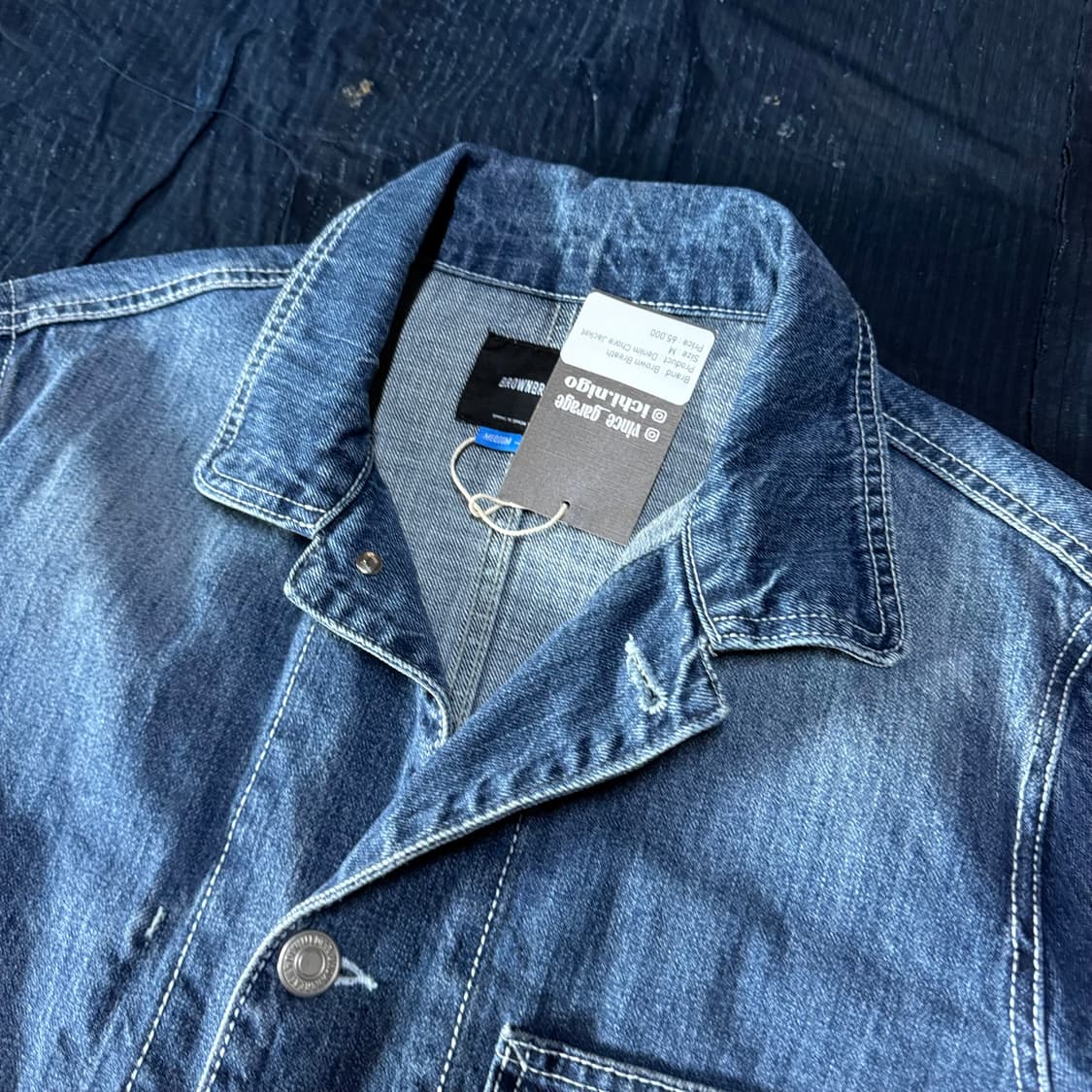 브라운브레스 데님 초어자켓 M 상품이미지2
