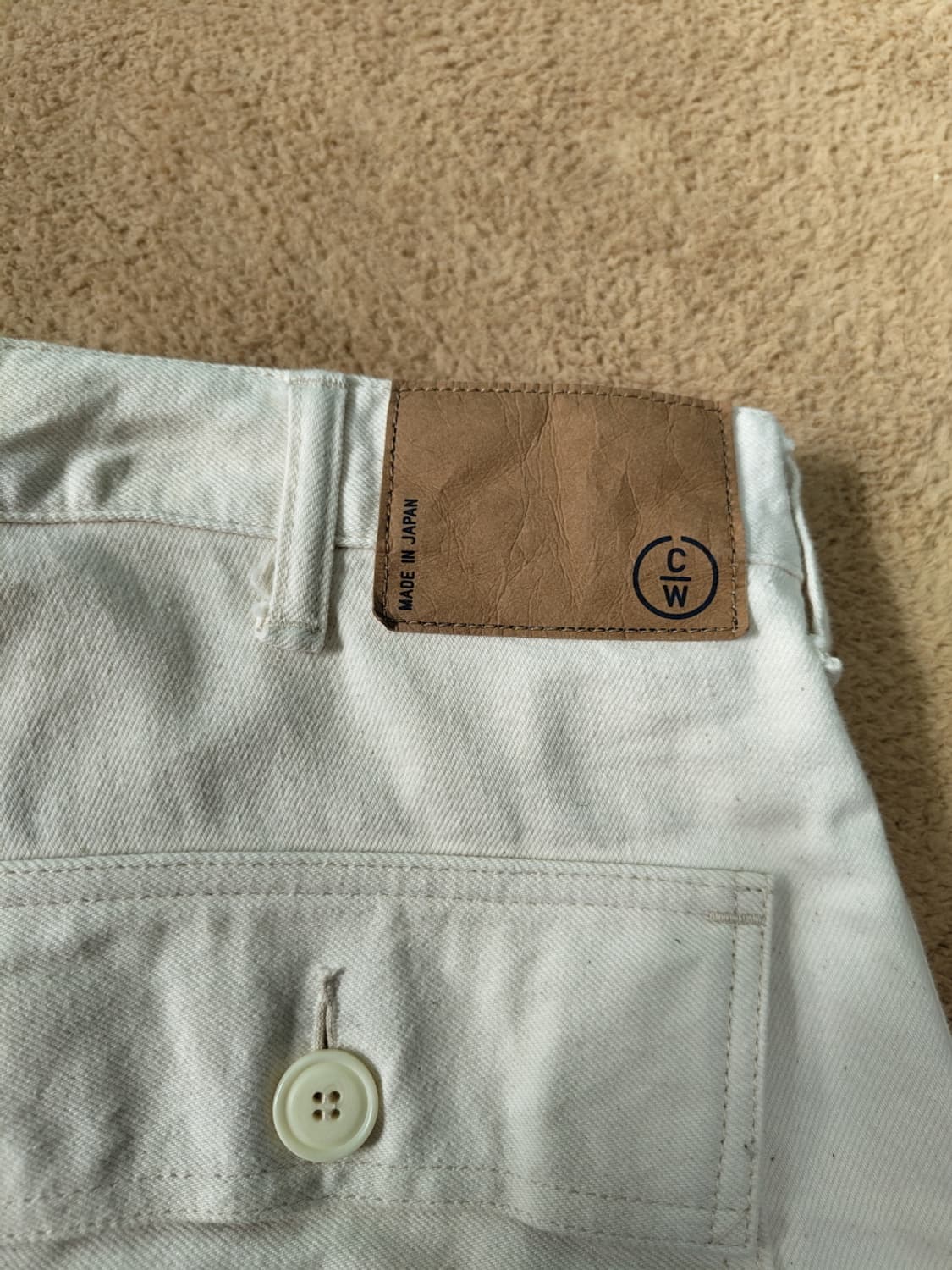 COWORKERS CWE-003 에크루 포켓 퍼티그 팬츠 상품이미지4