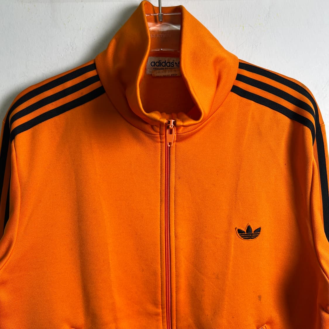 80's 아디다스 빈티지 네덜란드 오렌지 트랙탑 져지 M 상품이미지5