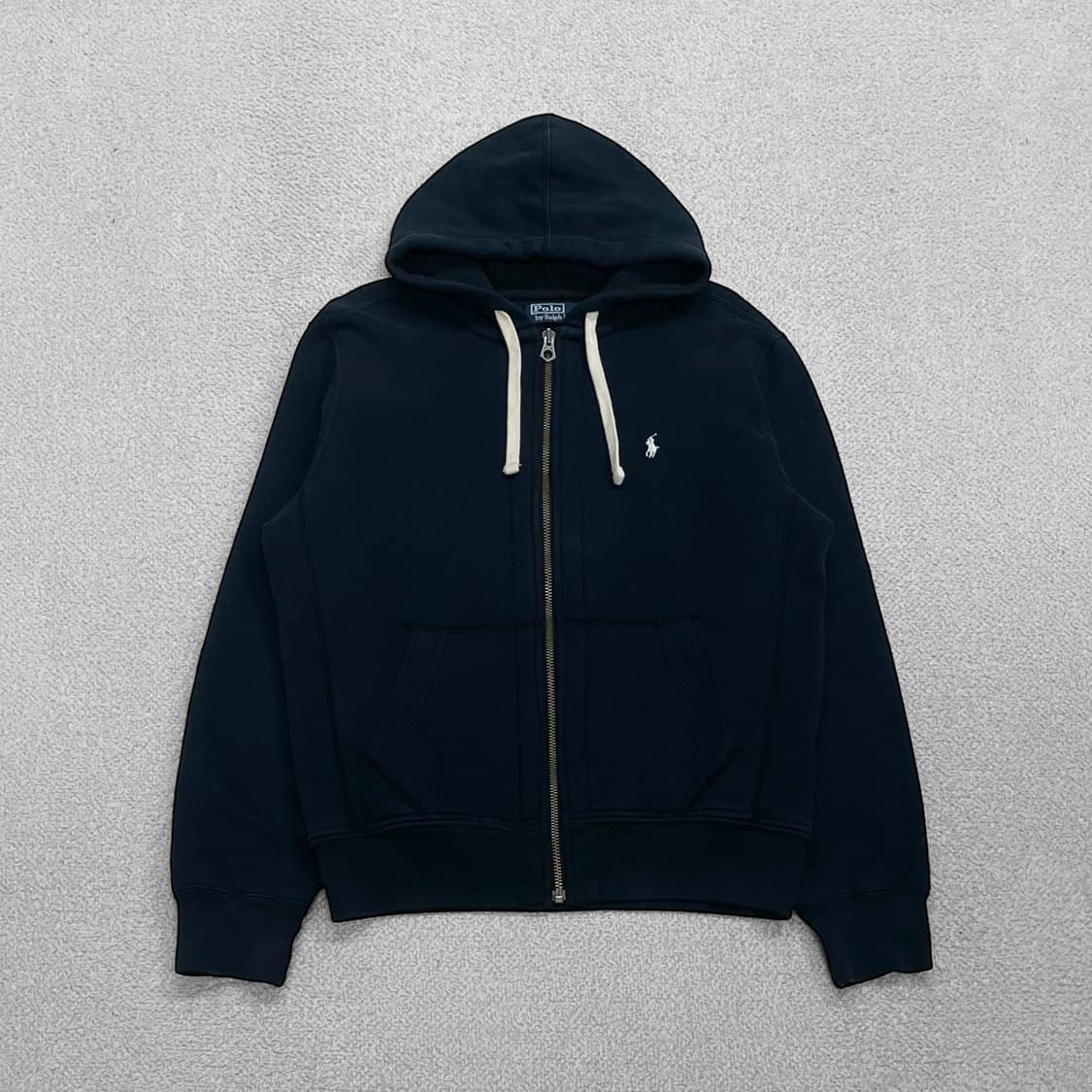 폴로 랄프로렌 포니 로고 써멀 후드집업 다크네이비 상품이미지1