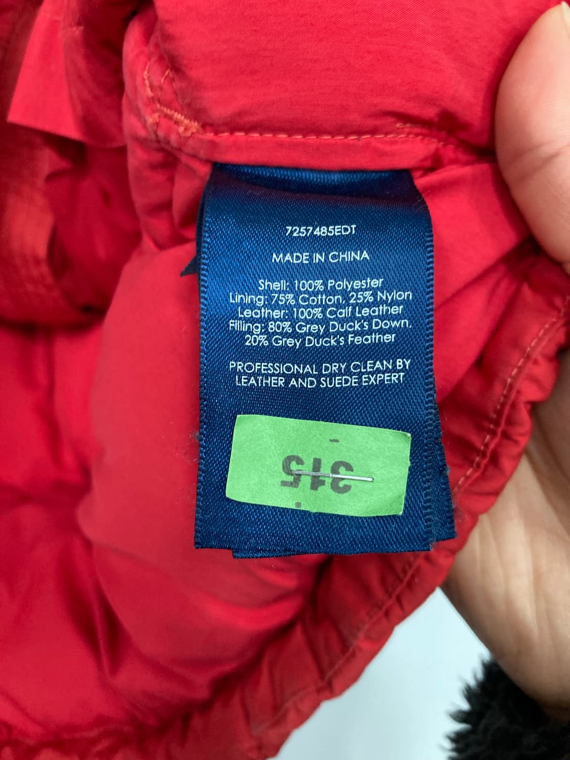 폴로 랄프로렌 반패딩 상품이미지5