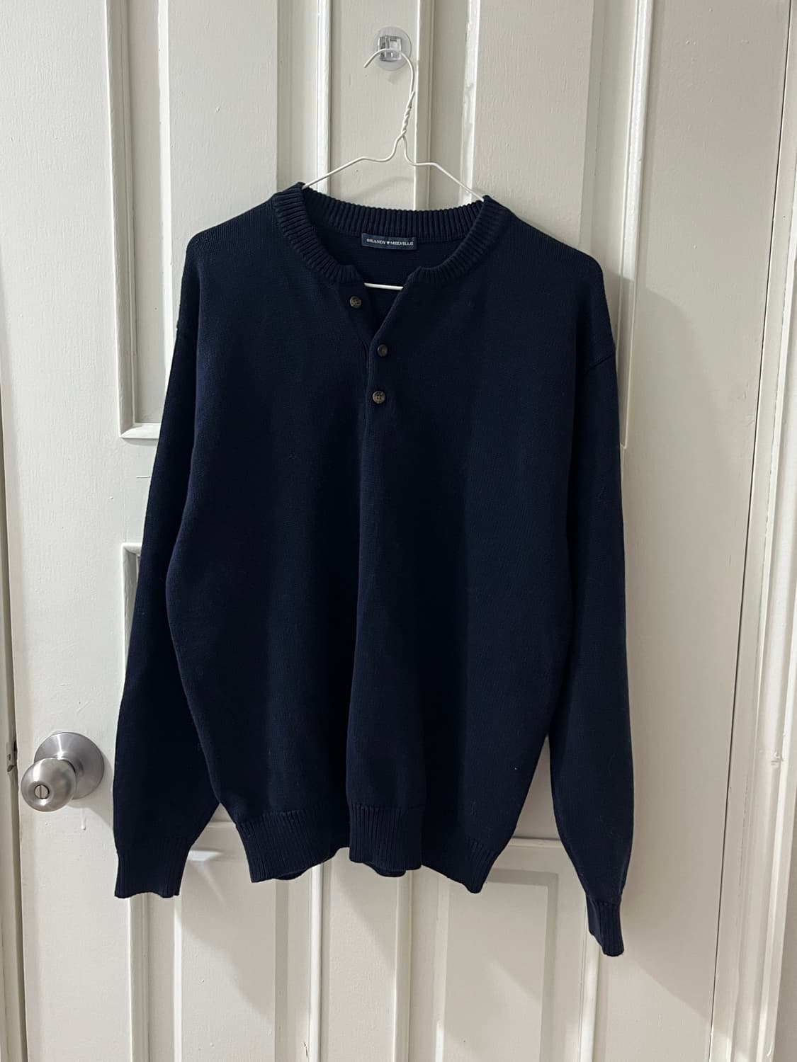 브랜디멜빌 헨리넥 네이비 니트 상품이미지1